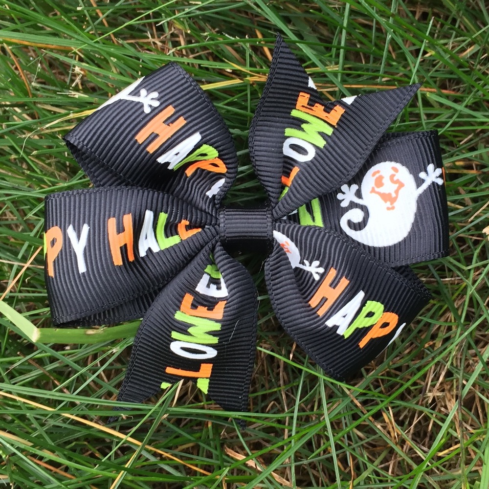 Girls Halloween Hair Bow